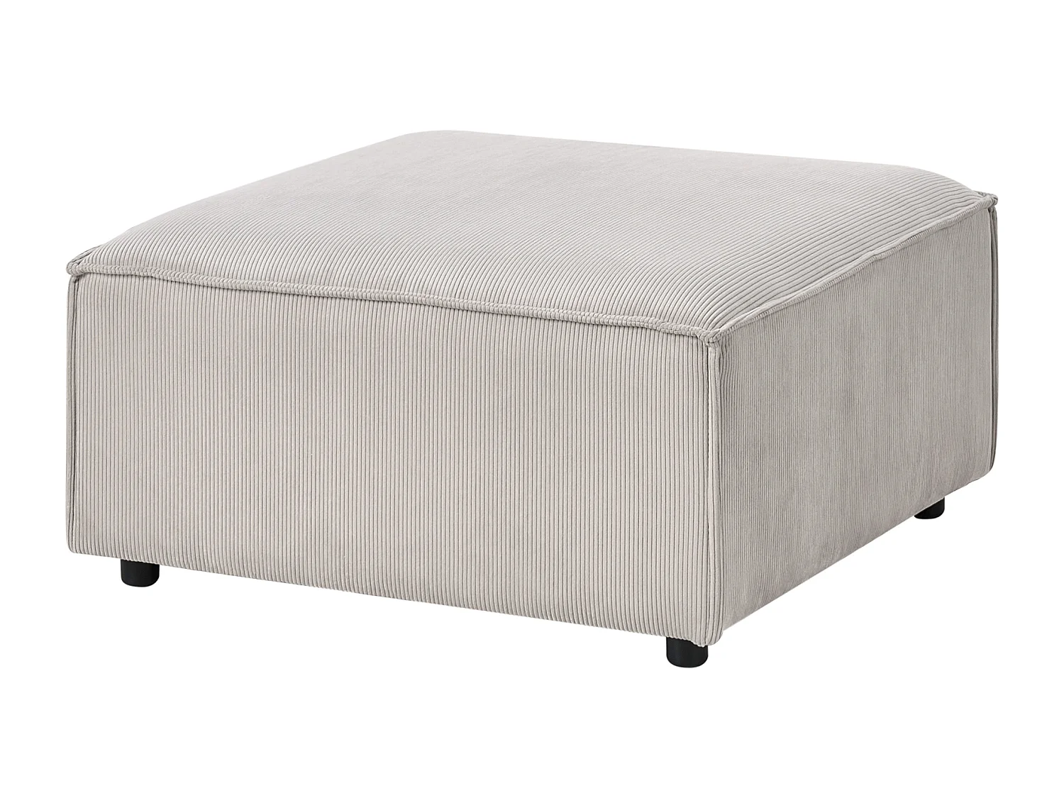 Ottoman ARDAL Velours côtelé Taupe