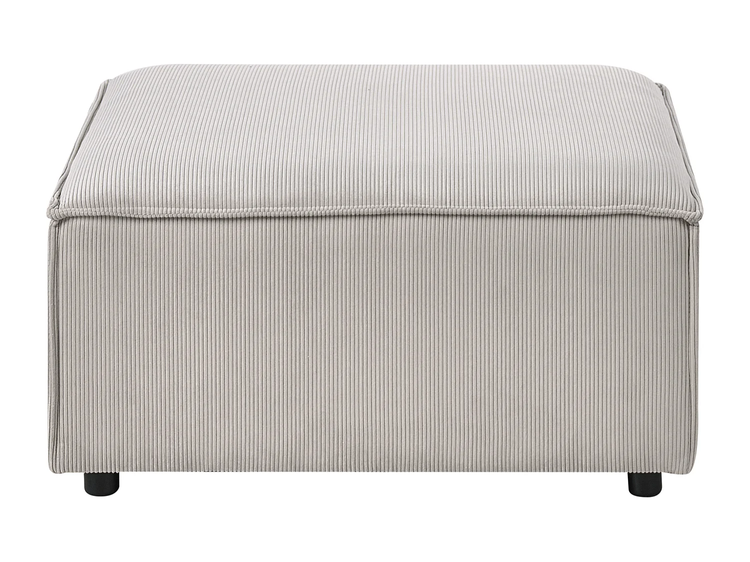 Ottoman ARDAL Velours côtelé Taupe