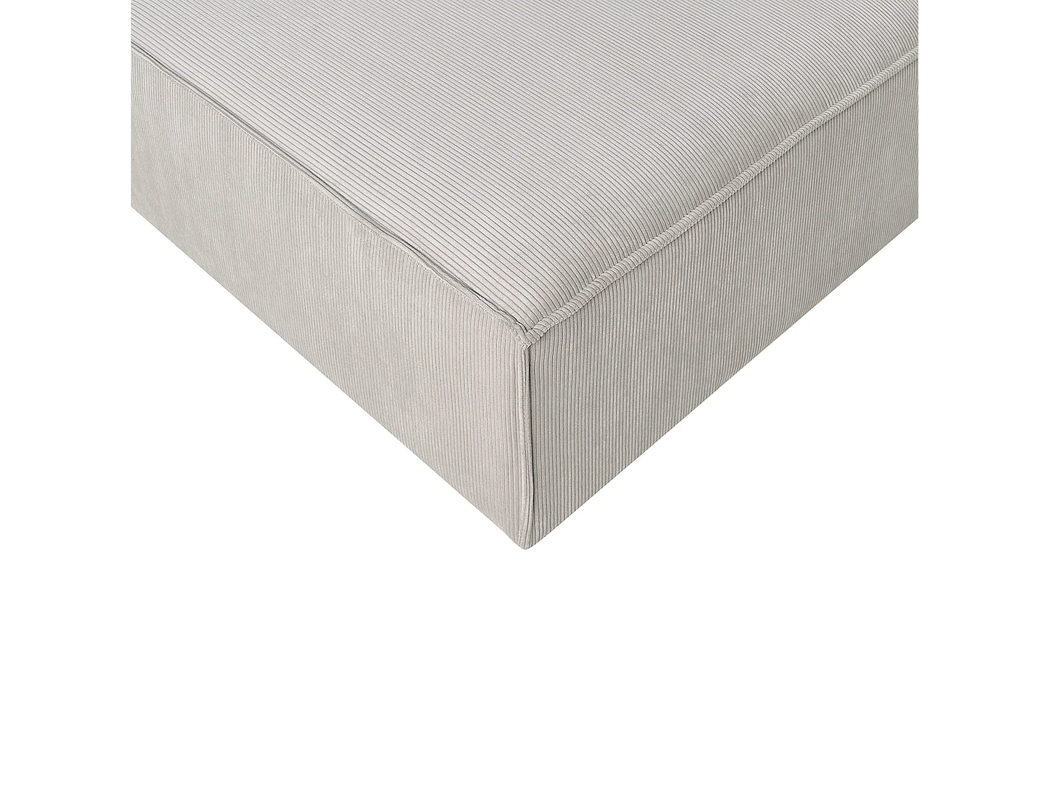 Ottoman ARDAL Velours côtelé Taupe