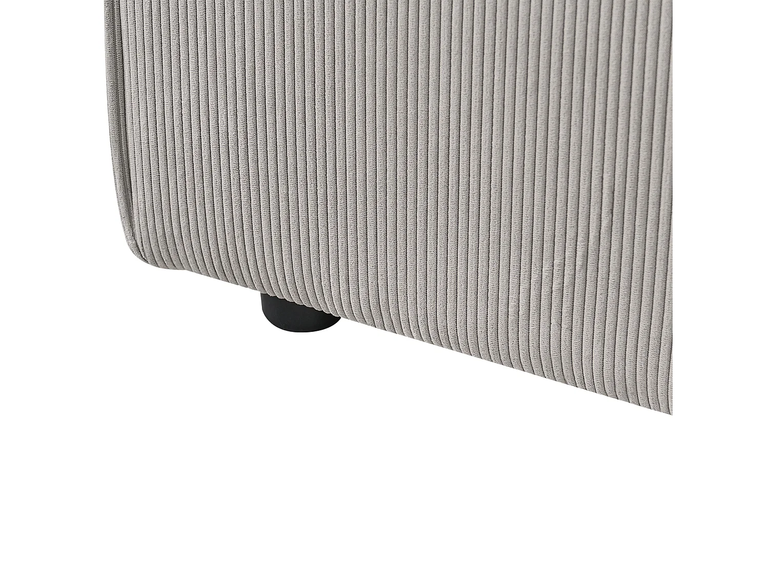 Ottoman ARDAL Velours côtelé Taupe