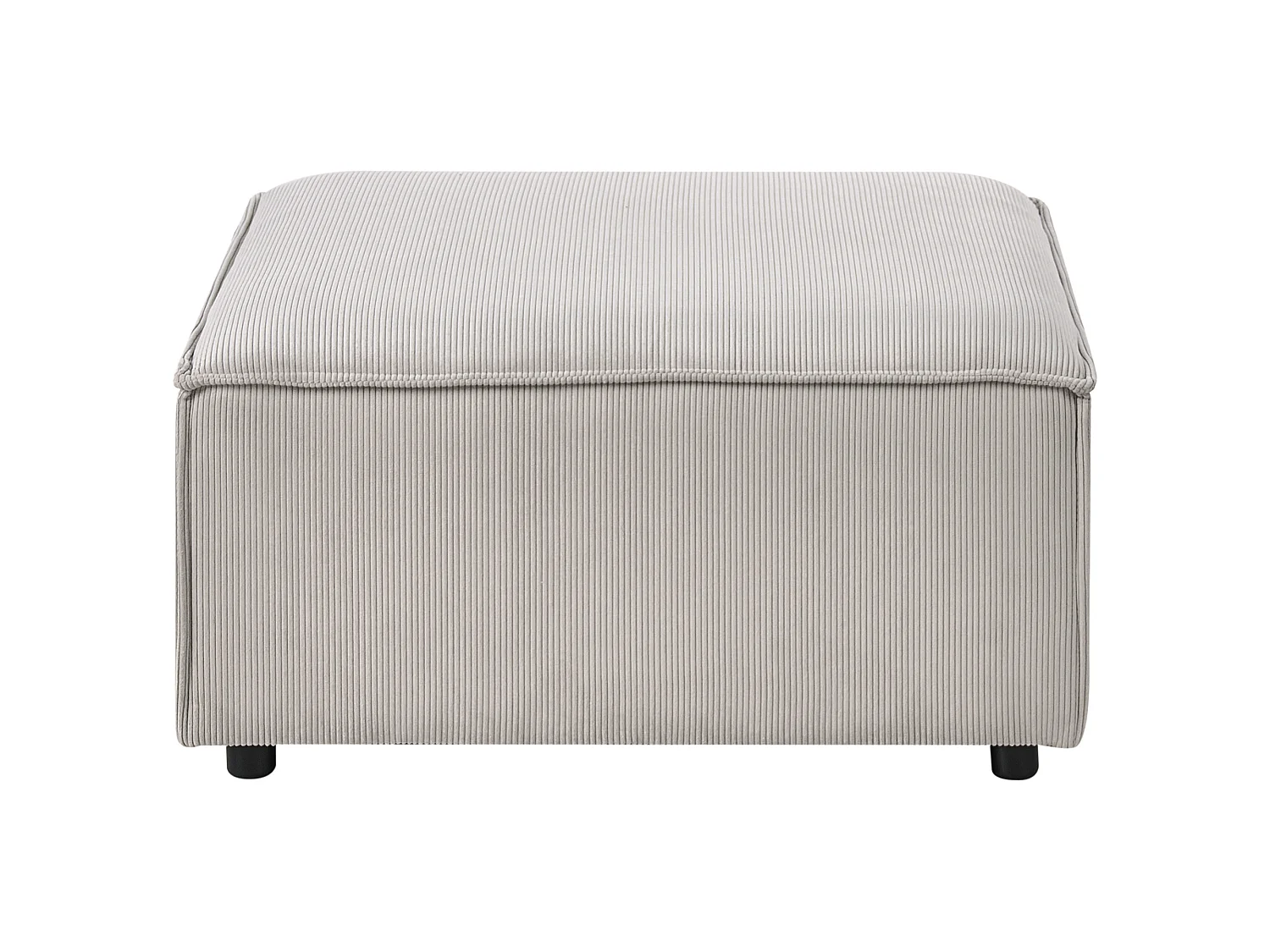 Ottoman ARDAL Velours côtelé Taupe