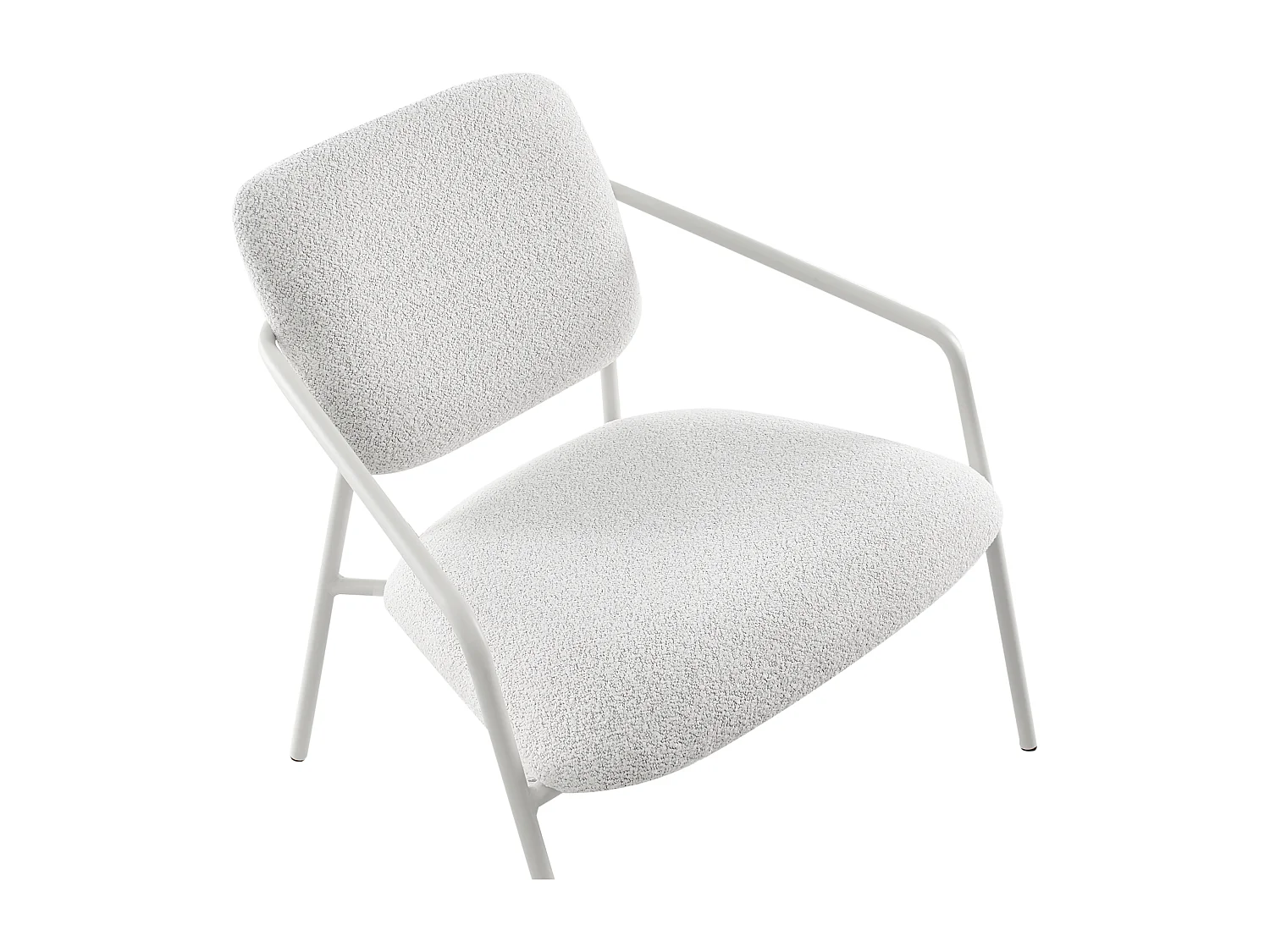 Lot de 2 fauteuils LOA Tissu Blanc cassé