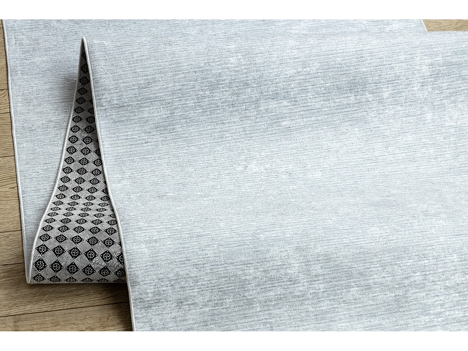 TAPIS DE COULOIR antidérapant LOTUS SMOOTH 52421 Mélange gris lavabl 60x260 cm