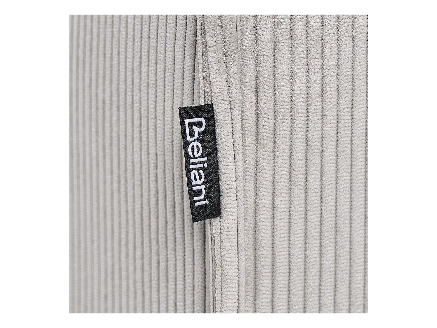 Chaise longue côté droit ARDAL Velours côtelé Taupe