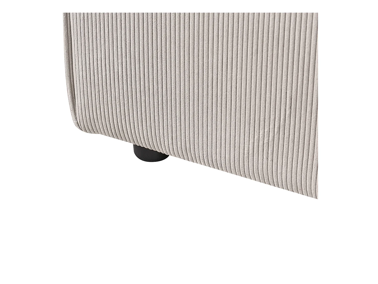 Chaise longue côté droite ARDAL Velours côtelé Taupe