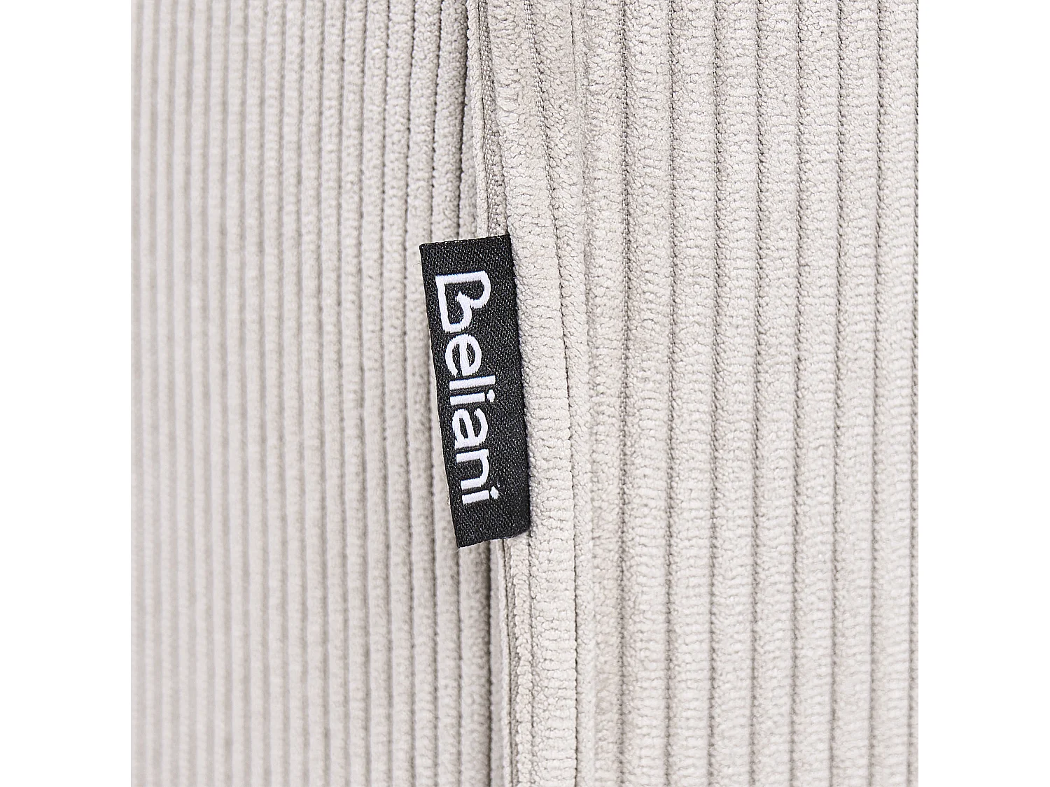 Chaise longue côté droite ARDAL Velours côtelé Taupe