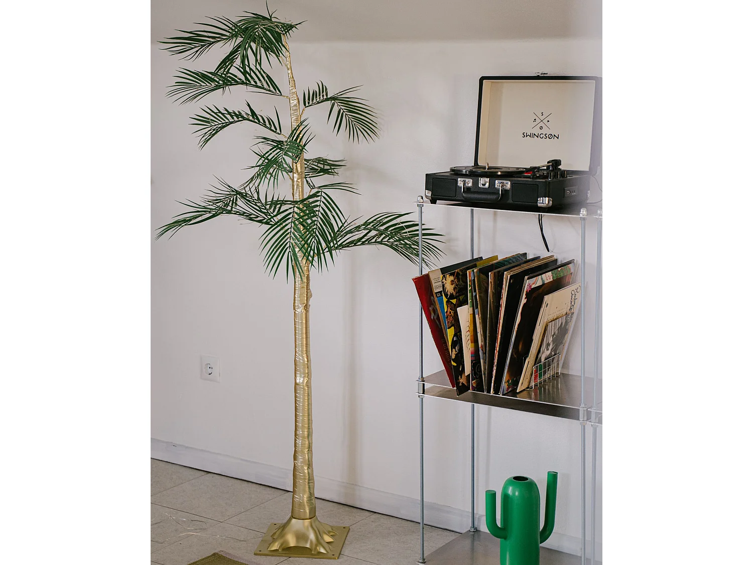 Décoration extérieure LED PALJAVESI 175 cm Arbre Doré