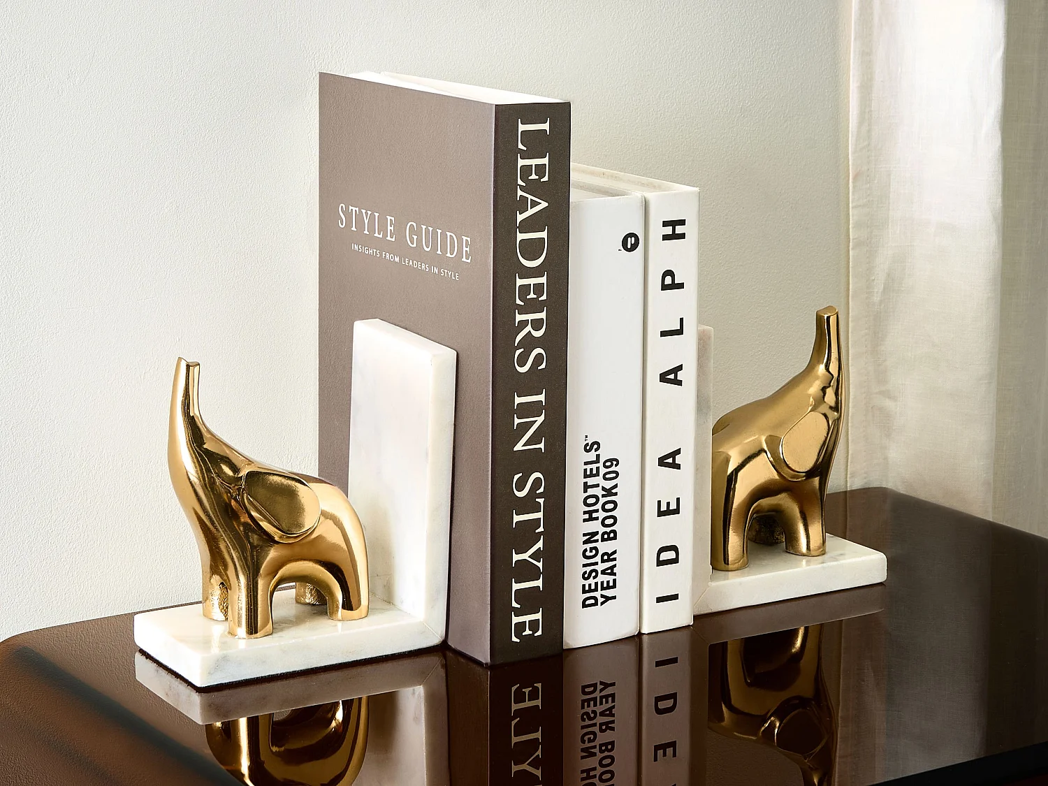 Serre-livres KOTEZI Marbre Doré