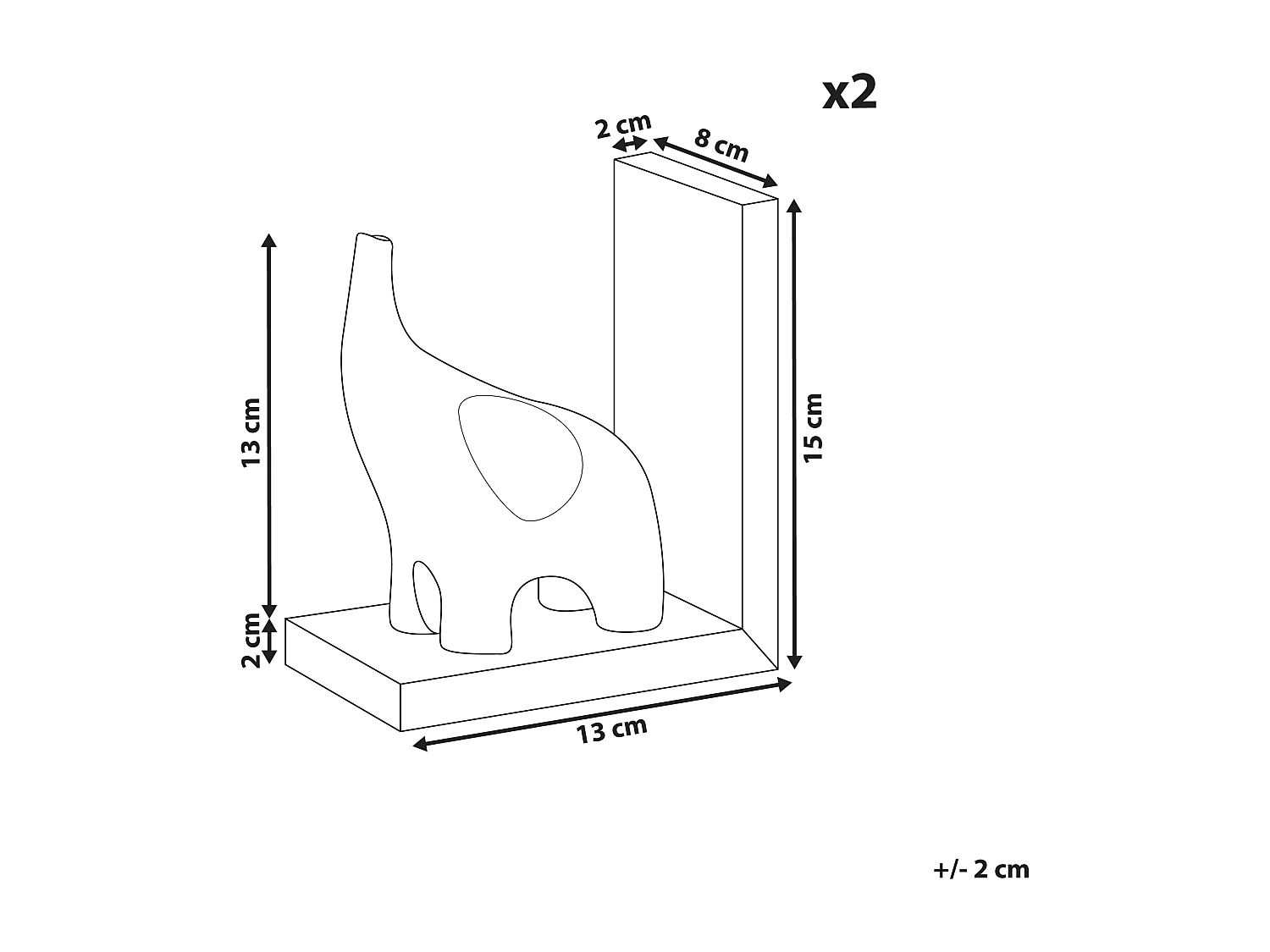 Serre-livres KOTEZI Marbre Doré