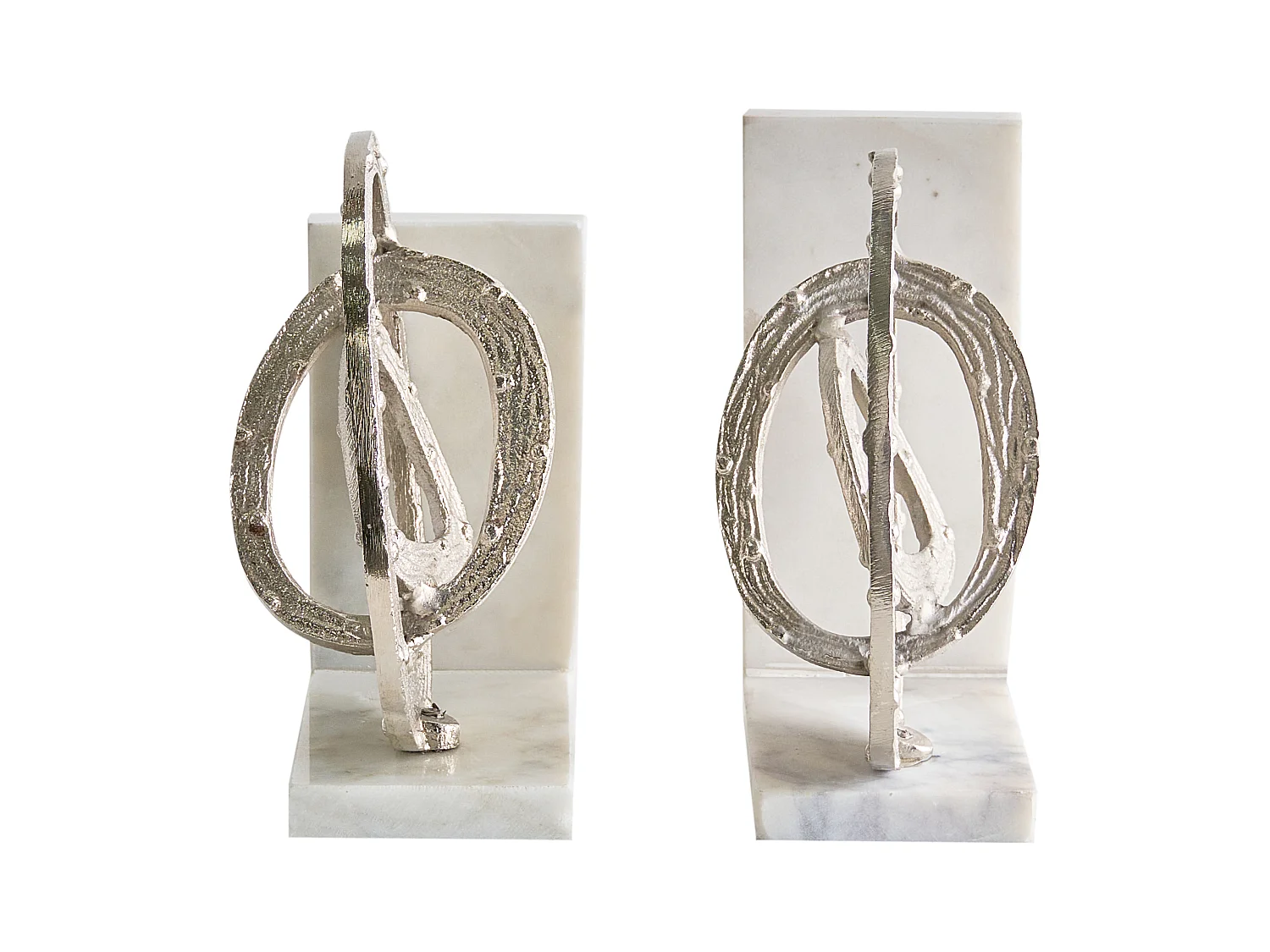 Serre-livres RABINA Marbre Argenté