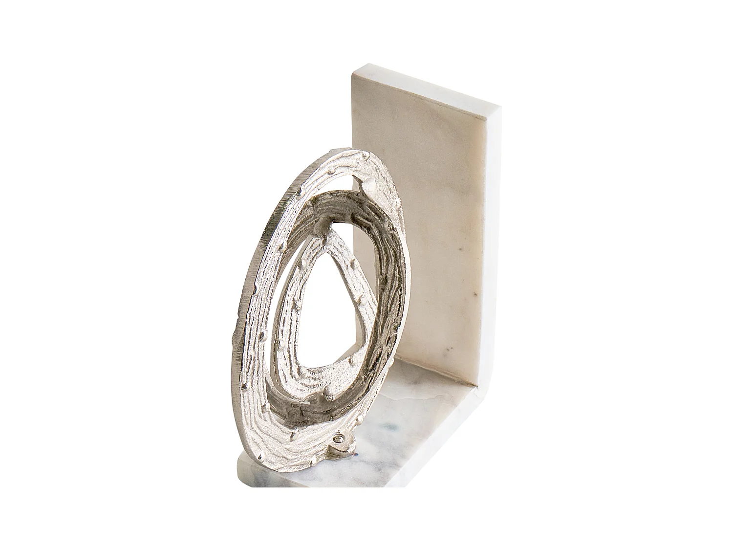 Serre-livres RABINA Marbre Argenté