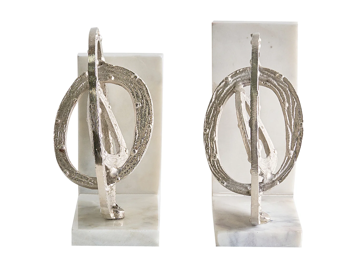 Serre-livres RABINA Marbre Argenté