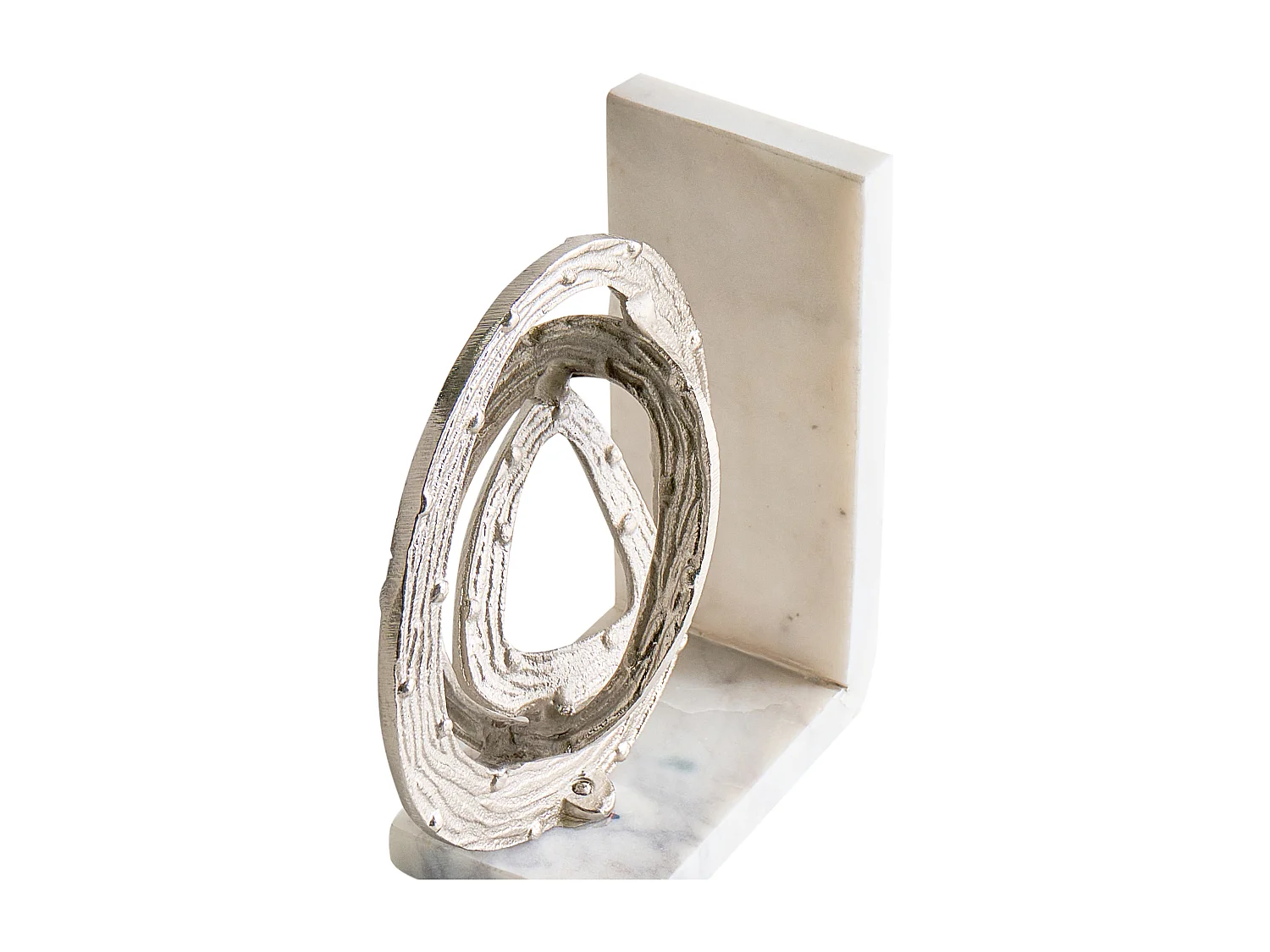 Serre-livres RABINA Marbre Argenté