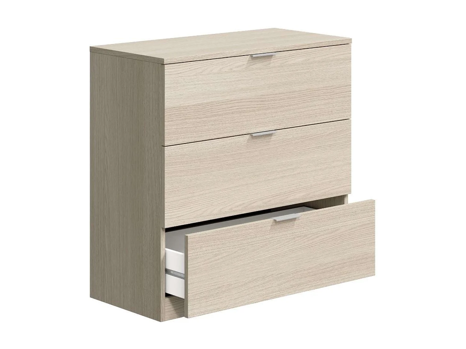 Pack 4 muebles aux. dormitorio juvenil en color roble