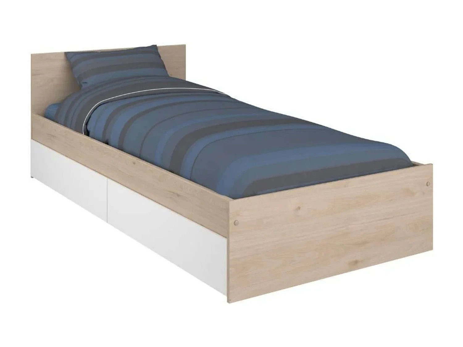 Pack muebles Child dormitorio juvenil roble Jackson/blanco mate