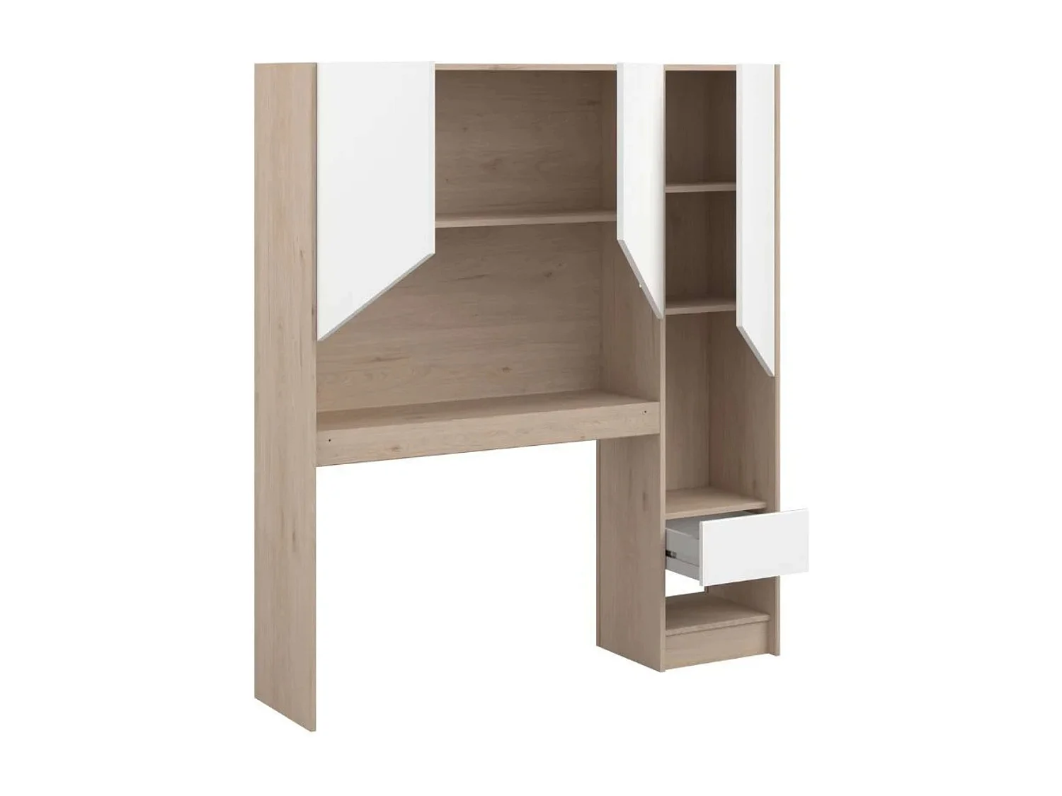 Pack muebles Child dormitorio juvenil roble Jackson/blanco mate
