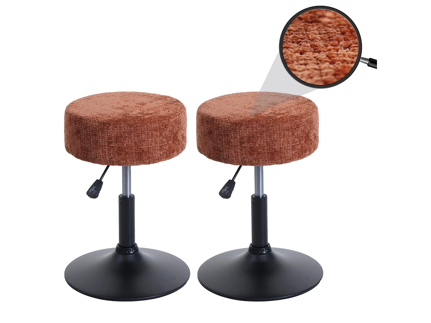 Hocker MCW-C22 (2er-Set), Terrakotta