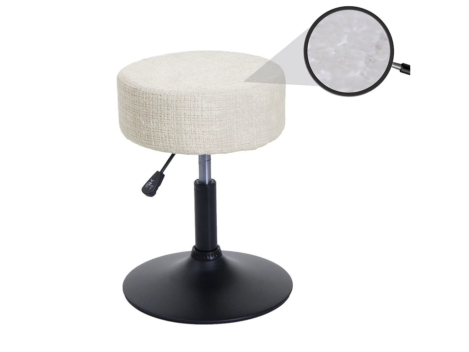 Hocker MCW-C22, Creme-weiß