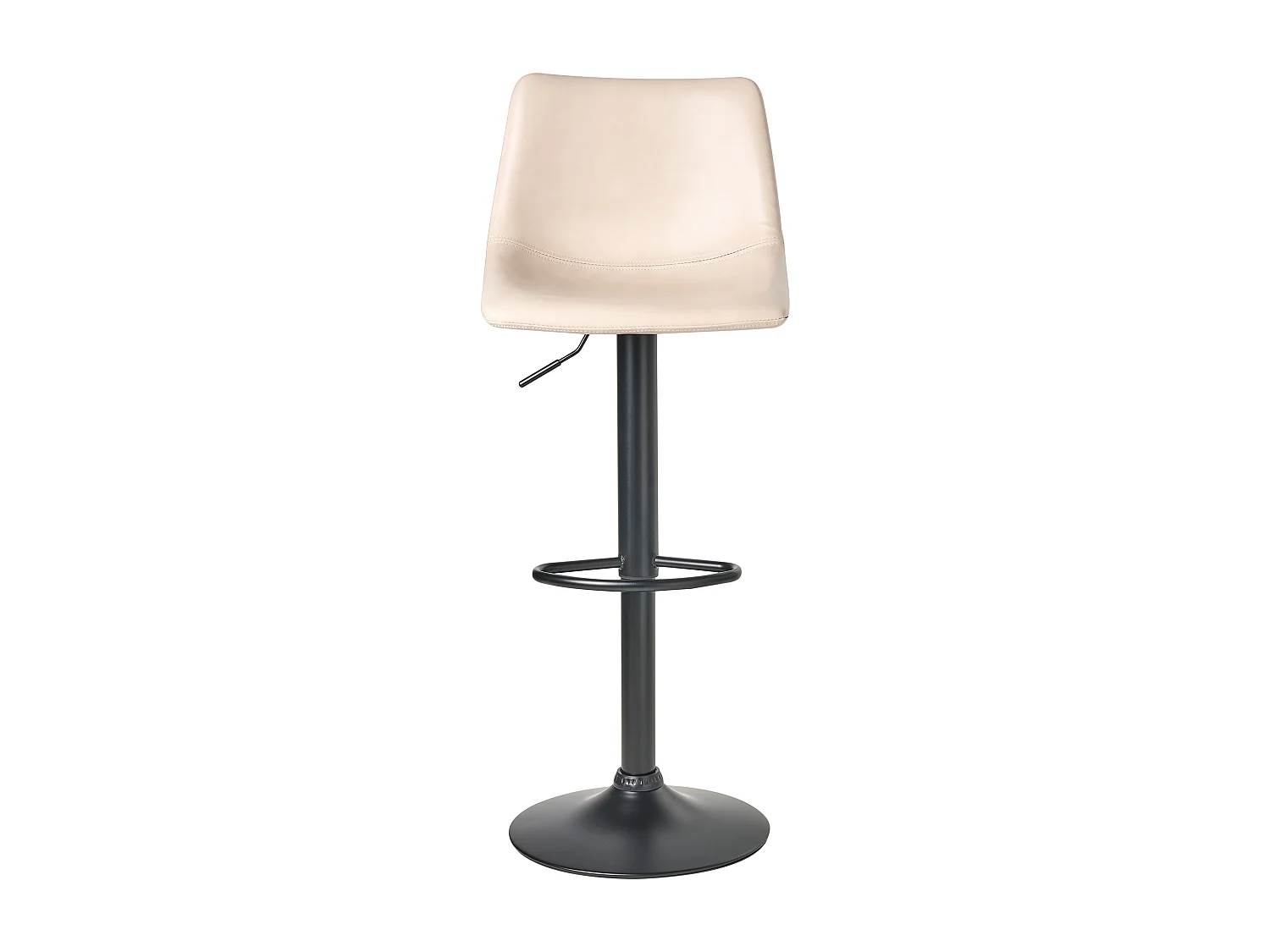 Lot de 2 tabourets de bar LEBRIJA Cuir PU Beige clair