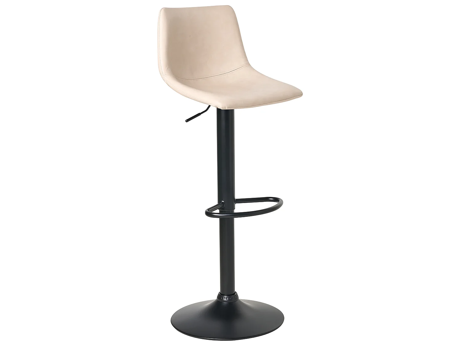 Lot de 2 tabourets de bar LEBRIJA Cuir PU Beige clair