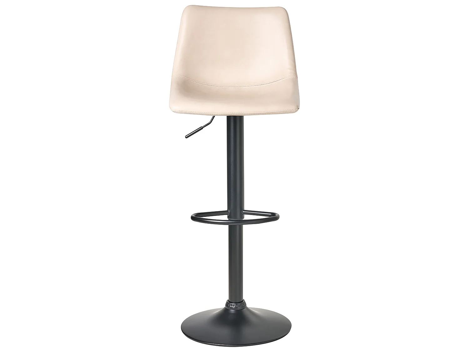 Lot de 2 tabourets de bar LEBRIJA Cuir PU Beige clair