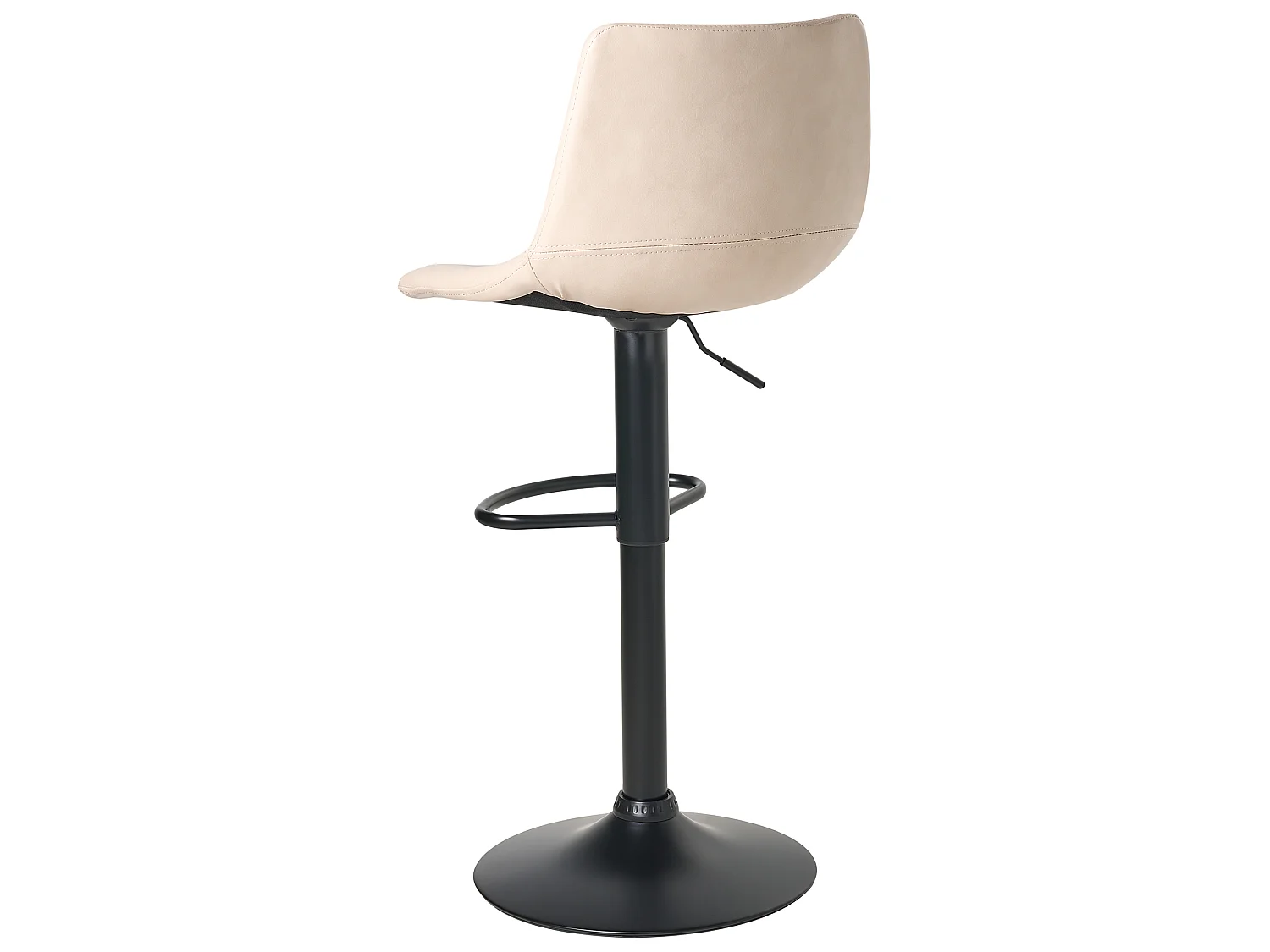Lot de 2 tabourets de bar LEBRIJA Cuir PU Beige clair