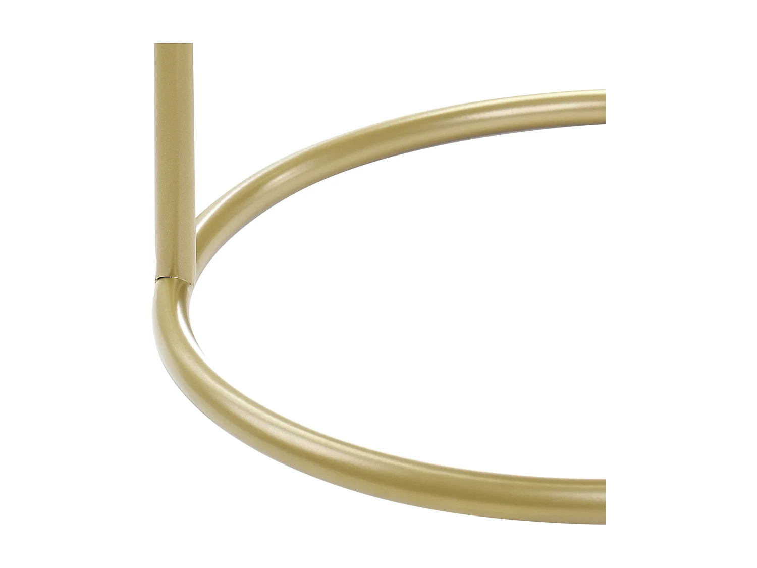 Hocker Samt limettengrün rund 35 cm mit goldenem Metallgestell Sitzpouf Delco