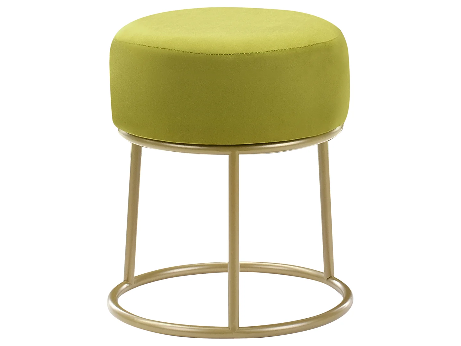 Repose-pied DELCO Velours Vert citron