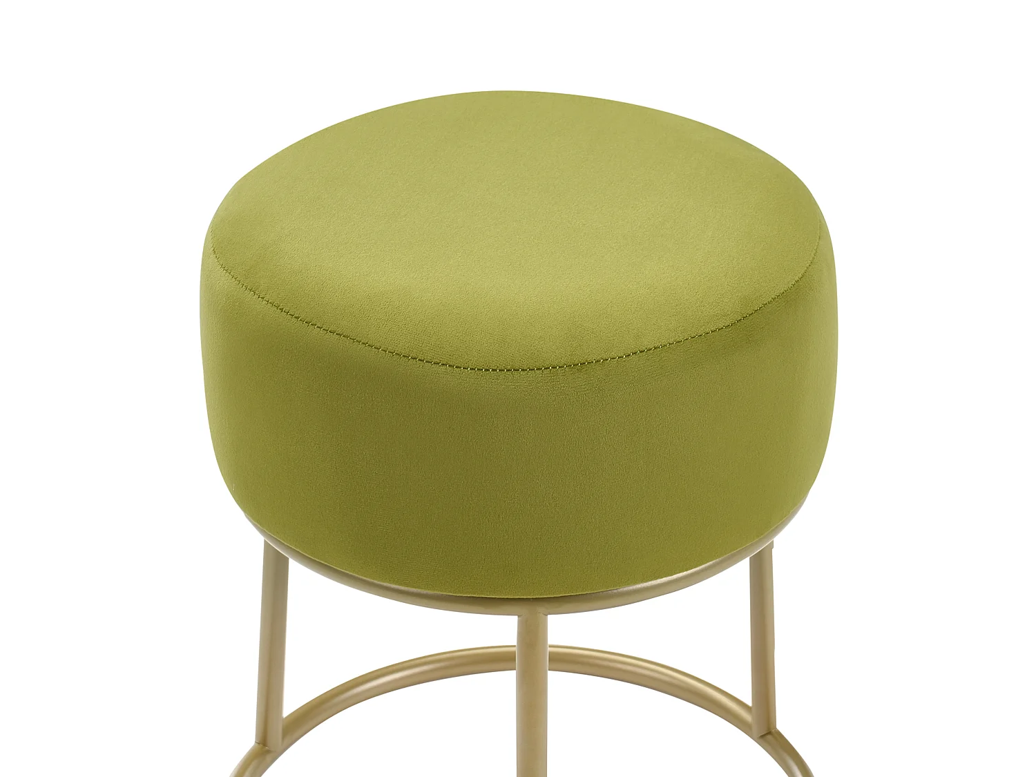 Repose-pied DELCO Velours Vert citron
