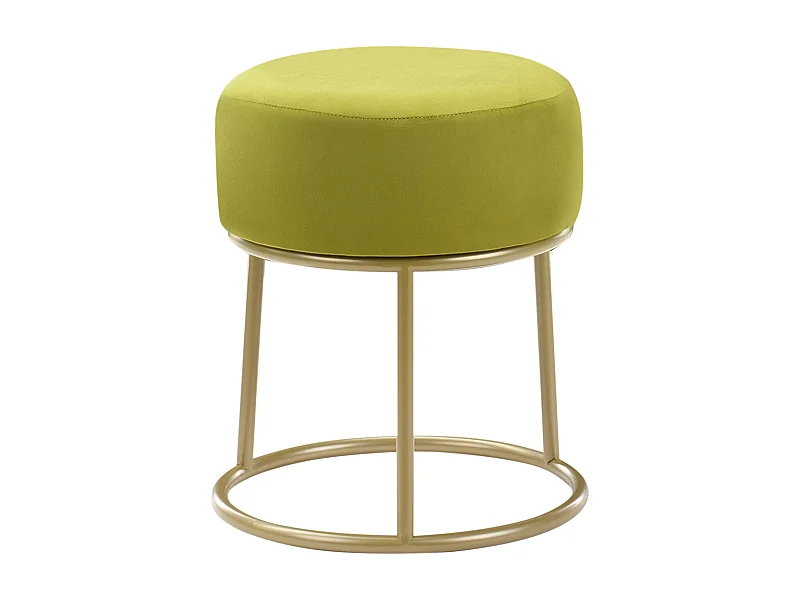 Repose-pied DELCO Velours Vert citron