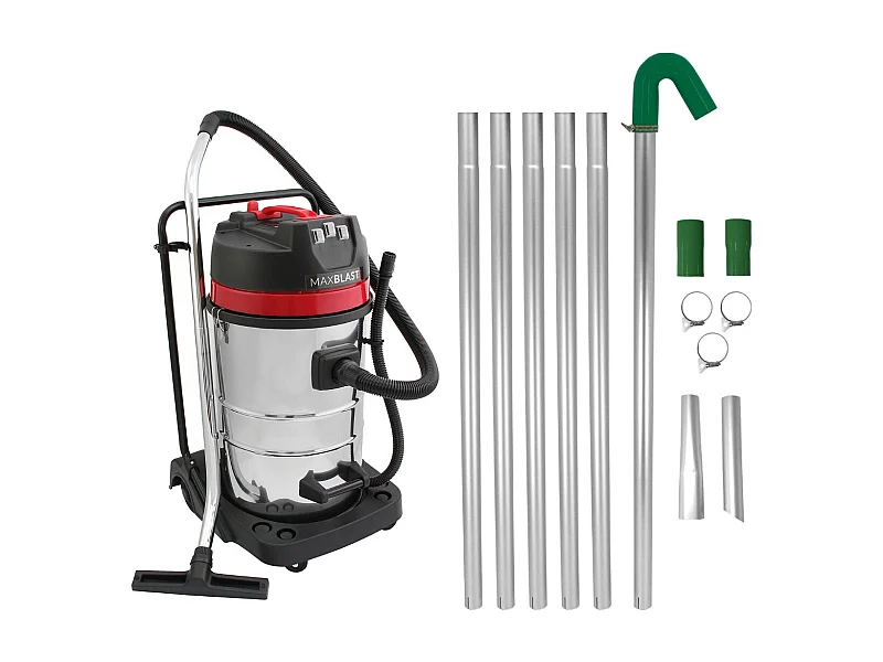 Kit di aspirazione per grondaie e aspirapolvere a secco e umido da 80 litri