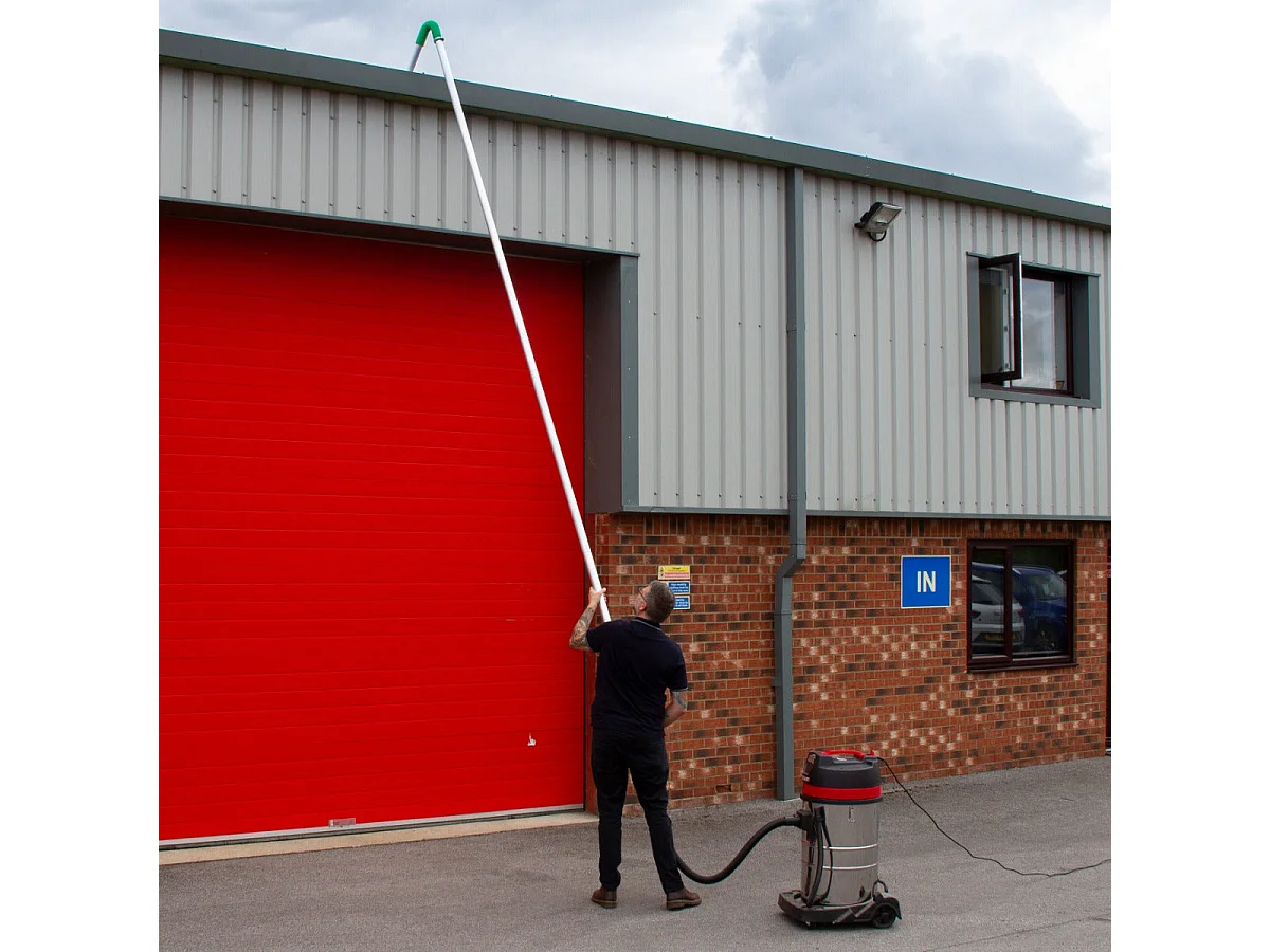 MAXBLAST Lot de Aspirateur Industriel 80 L & Perche Pour Gouttières 7,2 m