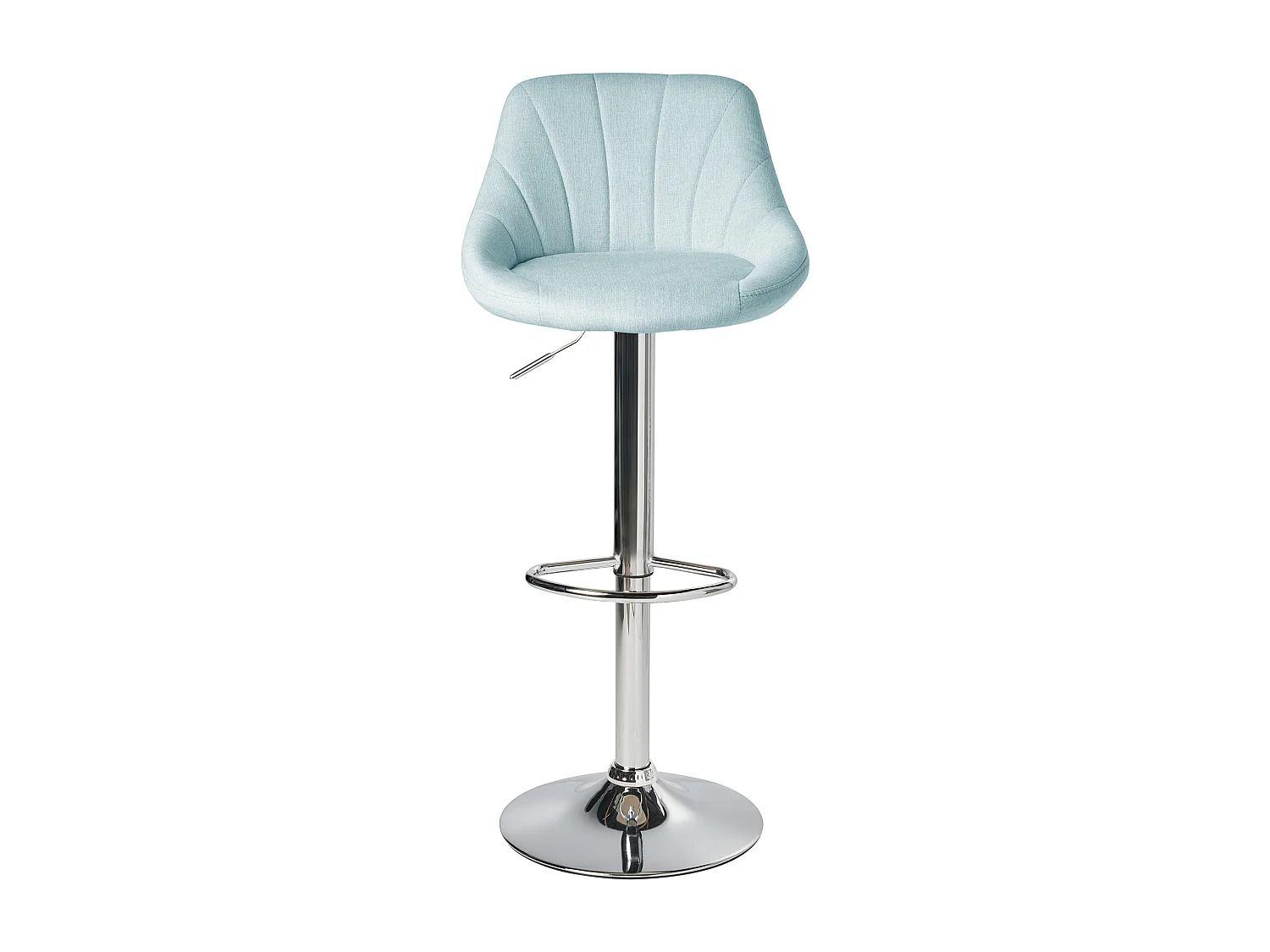 Lot de 2 tabourets de bar LUCCA Tissu Bleu clair