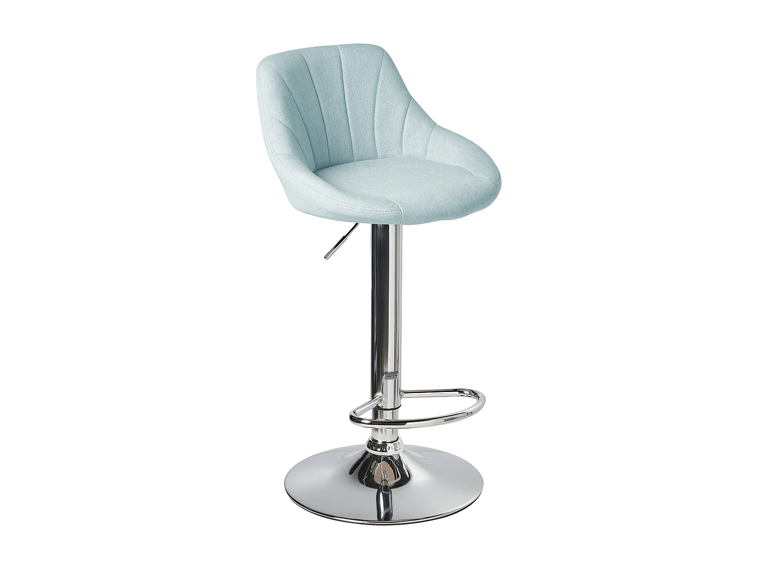 Lot de 2 tabourets de bar LUCCA Tissu Bleu clair