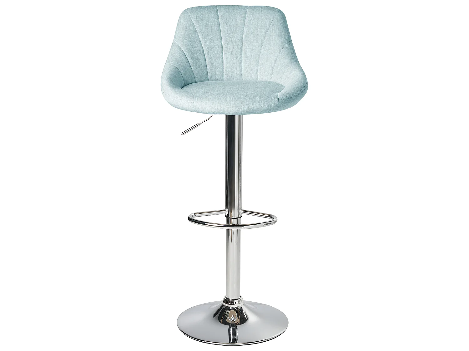 Lot de 2 tabourets de bar LUCCA Tissu Bleu clair