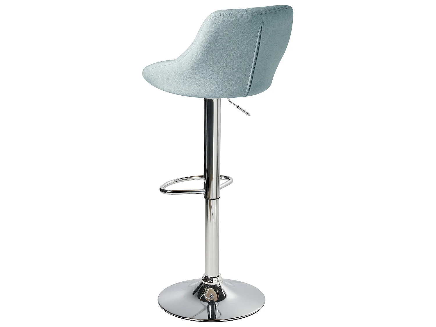 Lot de 2 tabourets de bar LUCCA Tissu Bleu clair