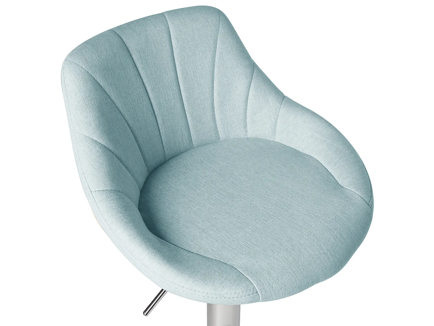 Lot de 2 tabourets de bar LUCCA Tissu Bleu clair