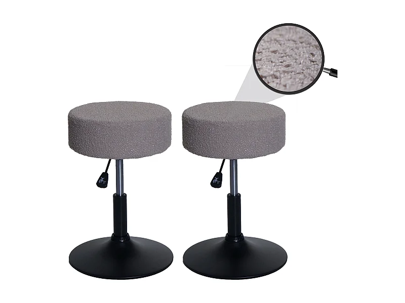Hocker MCW-C22 (2er-Set), Taupe