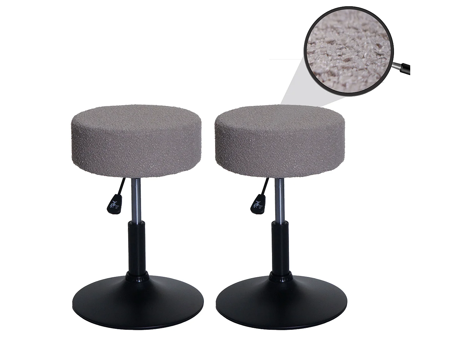 Hocker MCW-C22 (2er-Set), Taupe