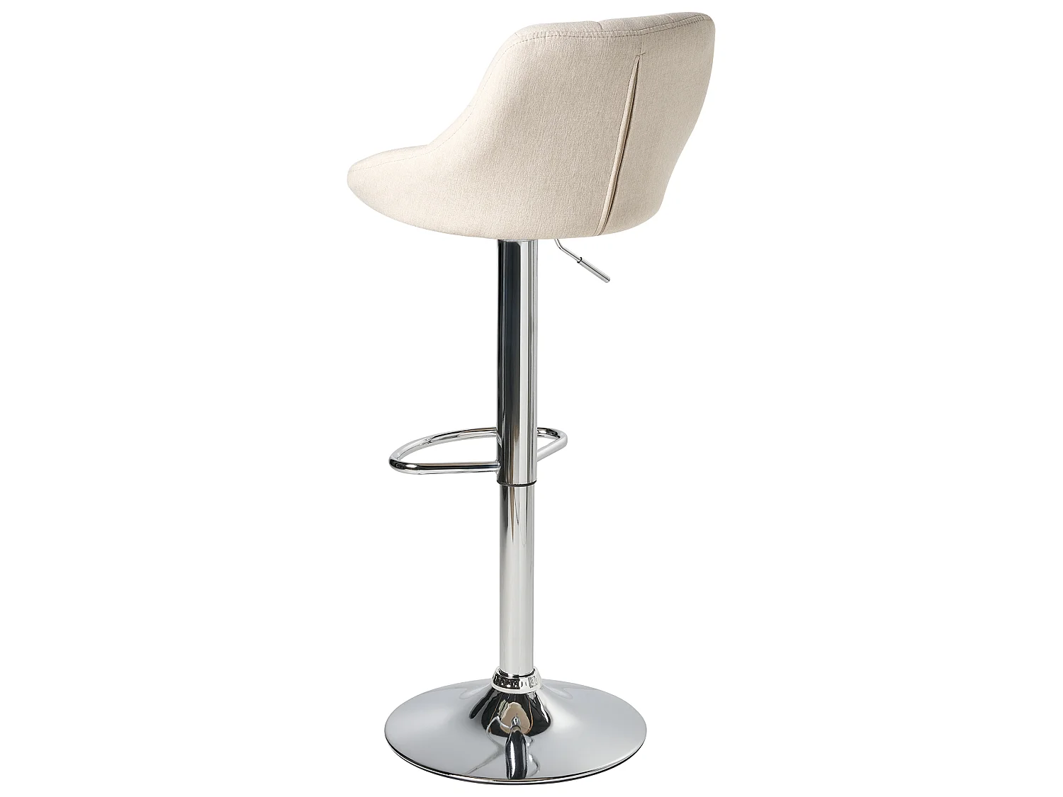 Lot de 2 tabourets de bar LUCCA Tissu Beige clair