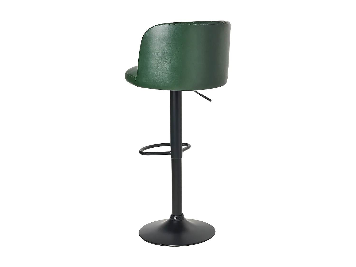 Lot de 2 tabourets de bar VLORE Cuir PU Vert foncé
