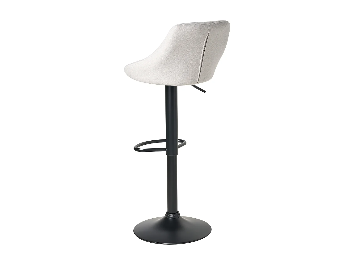 Lot de 2 tabourets de bar MEDULIN Tissu Gris clair