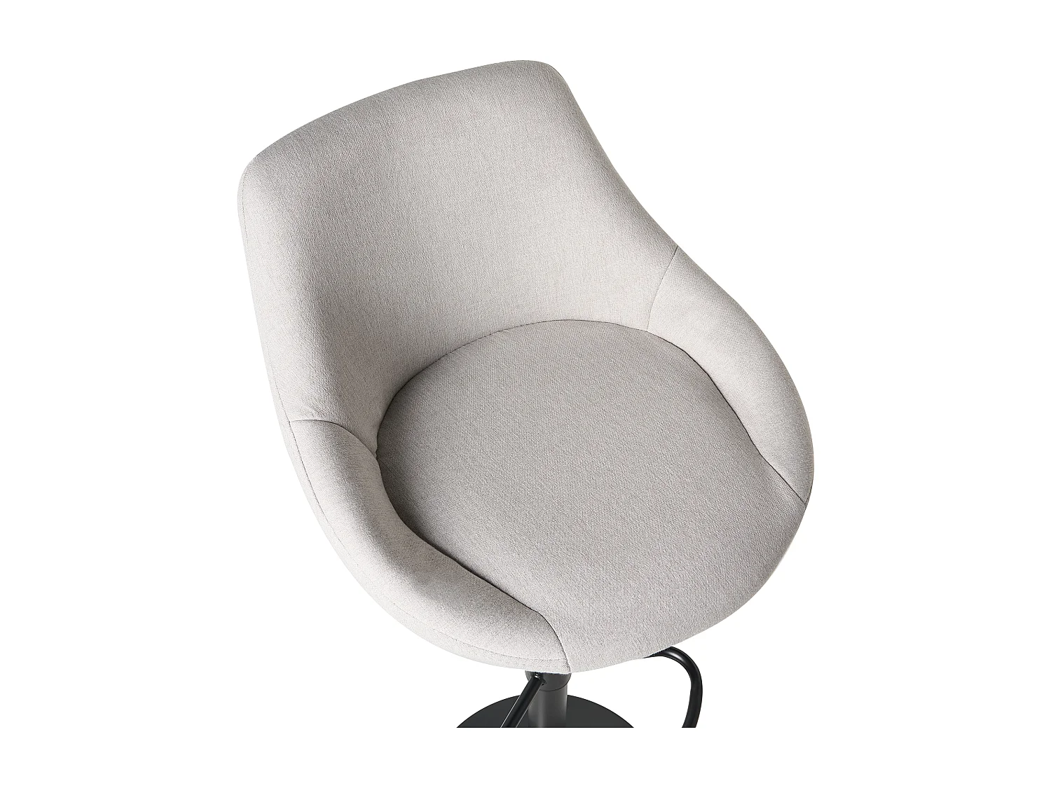 Lot de 2 tabourets de bar MEDULIN Tissu Gris clair