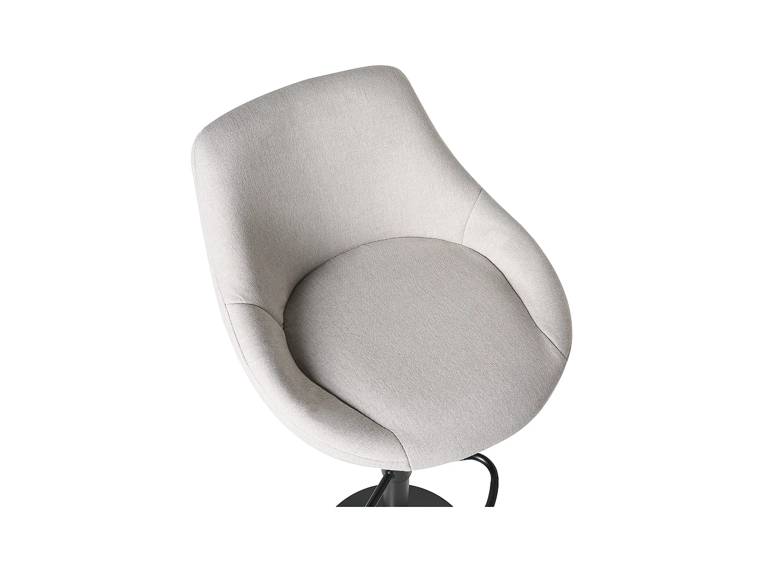 Lot de 2 tabourets de bar MEDULIN Tissu Gris clair