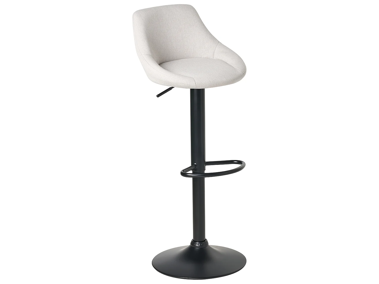 Lot de 2 tabourets de bar MEDULIN Tissu Gris clair