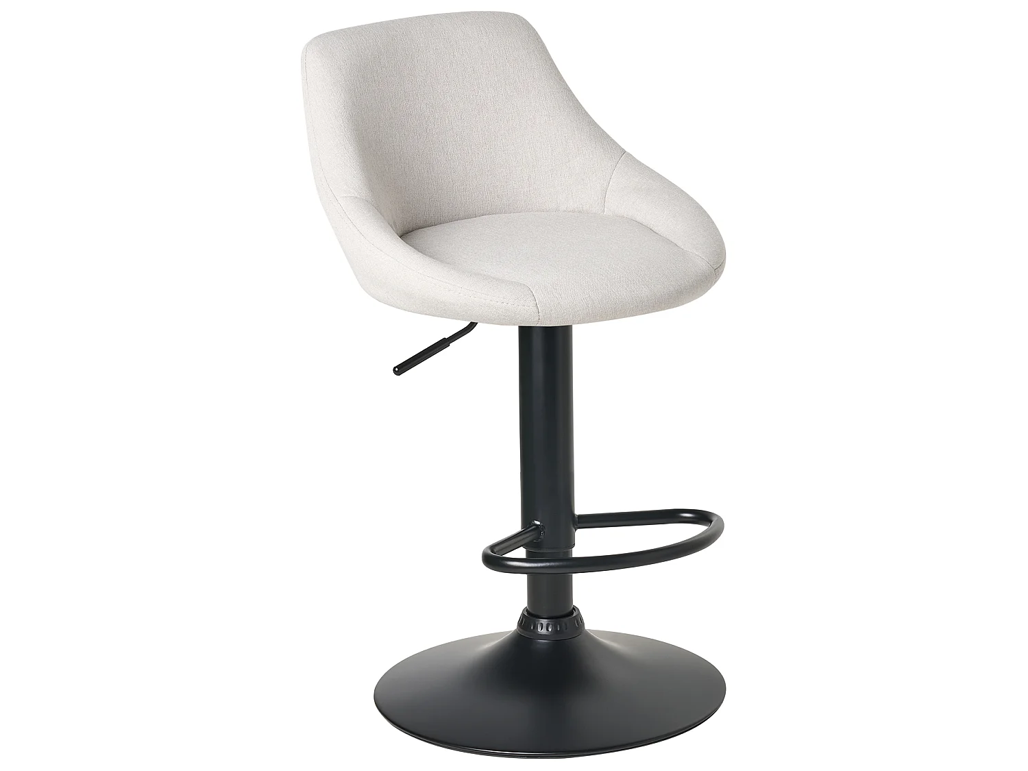 Lot de 2 tabourets de bar MEDULIN Tissu Gris clair
