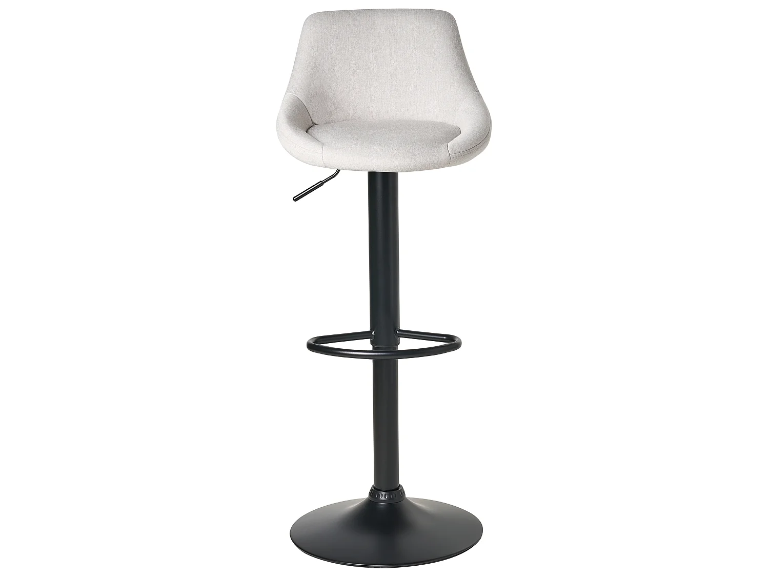 Lot de 2 tabourets de bar MEDULIN Tissu Gris clair