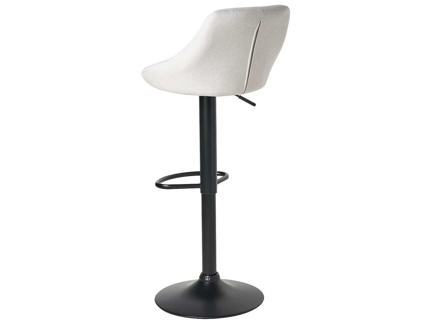 Lot de 2 tabourets de bar MEDULIN Tissu Gris clair