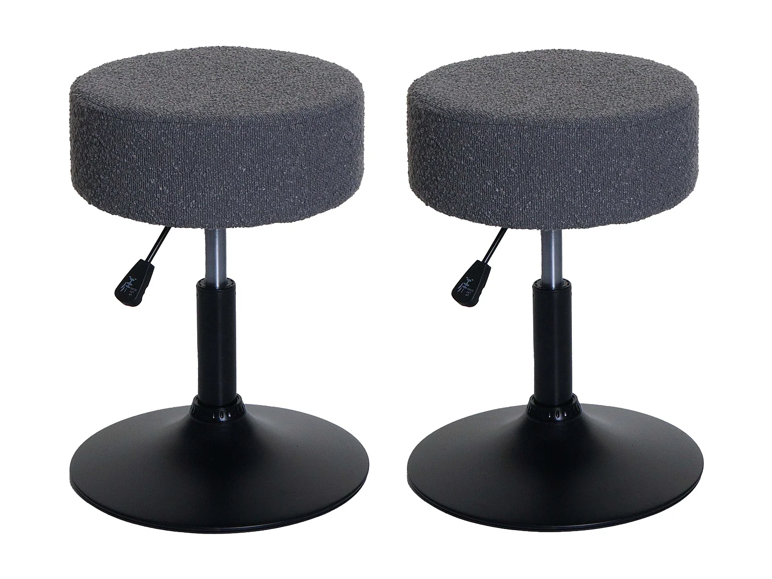 Tabouret MCW-C22 (lot de 2),  gris foncé
