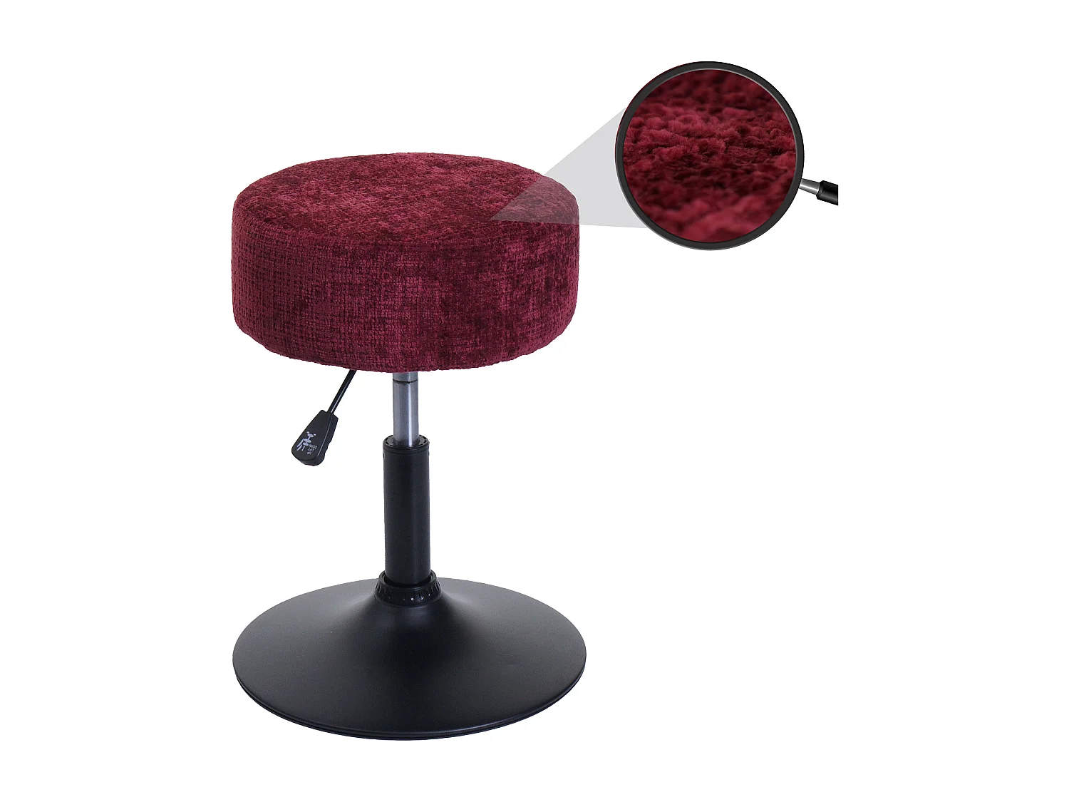 Tabouret MCW-C22,  bordeaux